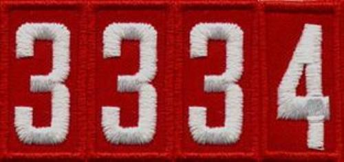Custom Pack Numeral Patch